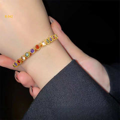 Colorful Diamond Fashion Bracelet