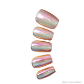 Nails Salon Acrylic Handmade, Press On Nails, 'GOOD TIME', Manicure, Medium Length, Square/Coffin Shape, Gel Glue Included