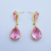 بڑی سیفائر ڈراپ بالیاں