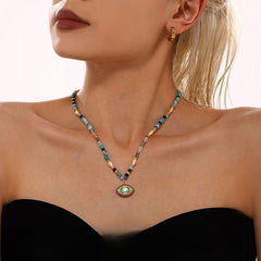 Devil's Eye Natural Stone Necklace