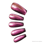 Nails Salon Acrylic Handmade, Press On Nails, 'TWILIGHT', Manicure, Long Length, Coffin Shape, Gel Glue Included