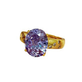 Mid ancient style purple diamond ring