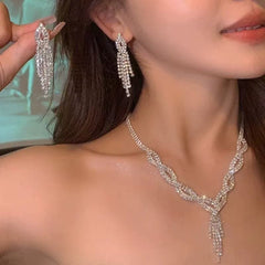 Full diamond tassel  Jewelry Set