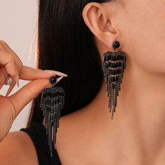 Cascading Starlight Chandelier Earrings