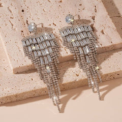 Cascading Starlight Chandelier Earrings