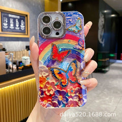 Butterfly Flower Sea Apple Phone Case