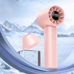 Handheld digital display small fan