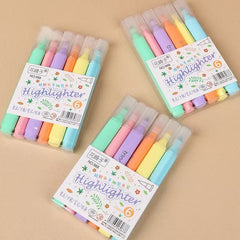 Soft Tip Candy Colored Highlighter-6pcs