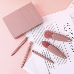 Sweet Pink Travel Makeup Brush Kit