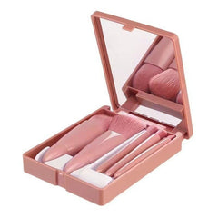 Sweet Pink Travel Makeup Brush Kit