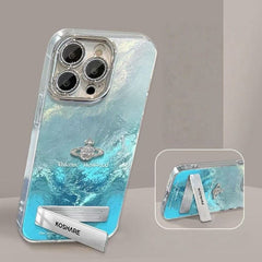 Gradient 3D Planet Apple Phone Case