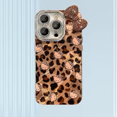 Leopard print cat Phone case