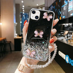 Samsung phone case Drip glue butterfly