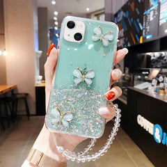 Samsung phone case Drip glue butterfly