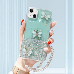Samsung phone case Drip glue butterfly