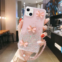 Samsung phone case Drip glue butterfly