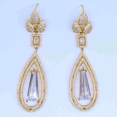 Crystal Elegance Teardrop Earrings
