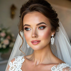 Crystal Pagoda Drop Earrings