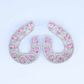 Elegant Teardrop Filigree Gem Earrings