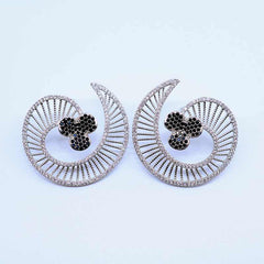 Fan Clover Statement Earrings