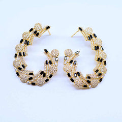 Glamorous Circular Statement Earrings