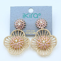 Sun Flower Drop Earrings