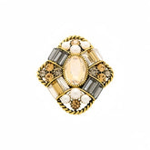 Vintage Opulence Crystal Brooch