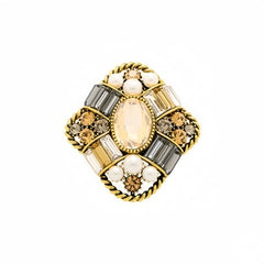 Vintage Opulence Crystal Brooch