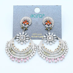 ikira_jewelry_earrings_Royal Bloom Diamond Hoop Earrings