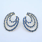 Triple Bloom Stud Earrings