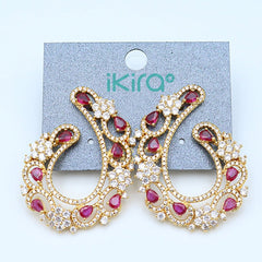 ikira_jewelry_earrings_gold_red_zircon_wing_stud_earrings_gold_2