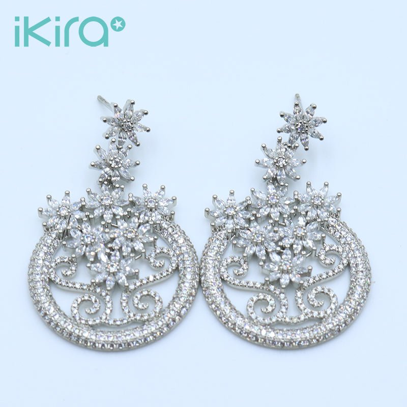 ikira_jewelry_earrings_round_floral_silver_drop_earrings_silver_1