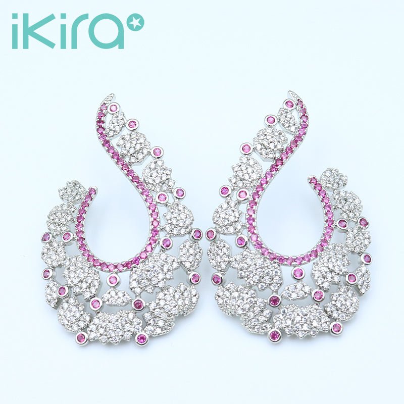 ikira_jewelry_earrings_silver_pink_wing_stud_earrings_pink_1