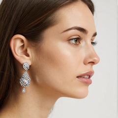 Teardrop Bloom Stud Earrings