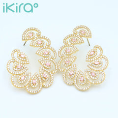 ikira_jewelry_earrings_water_drop_shaped_wing_earrings_gold_1