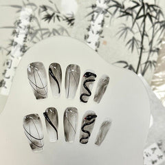 Antique style nail art