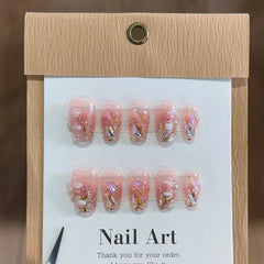 Ice Flower Aurora Diamond Nail Art