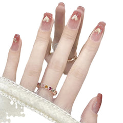 Milk Candy Crystal cat Eye Nail Art