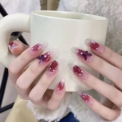 Camellia Butterfly Nail Art