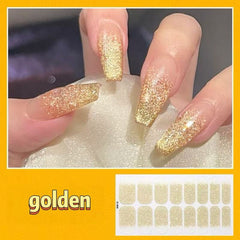Flash Silver gradient nail patch