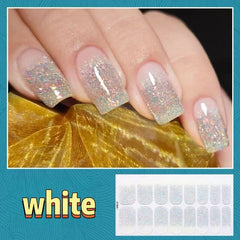 Flash Silver gradient nail patch