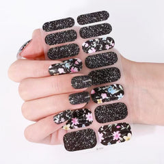 Little Fresh Purple Love Nail Art