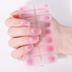 Little Fresh Purple Love Nail Art