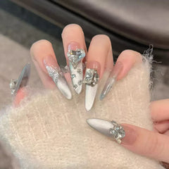 Slender and pointed handmade nail art collecition