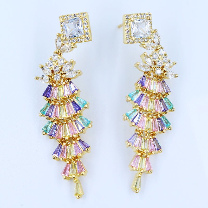 Aurora Petal Cascade Earrings