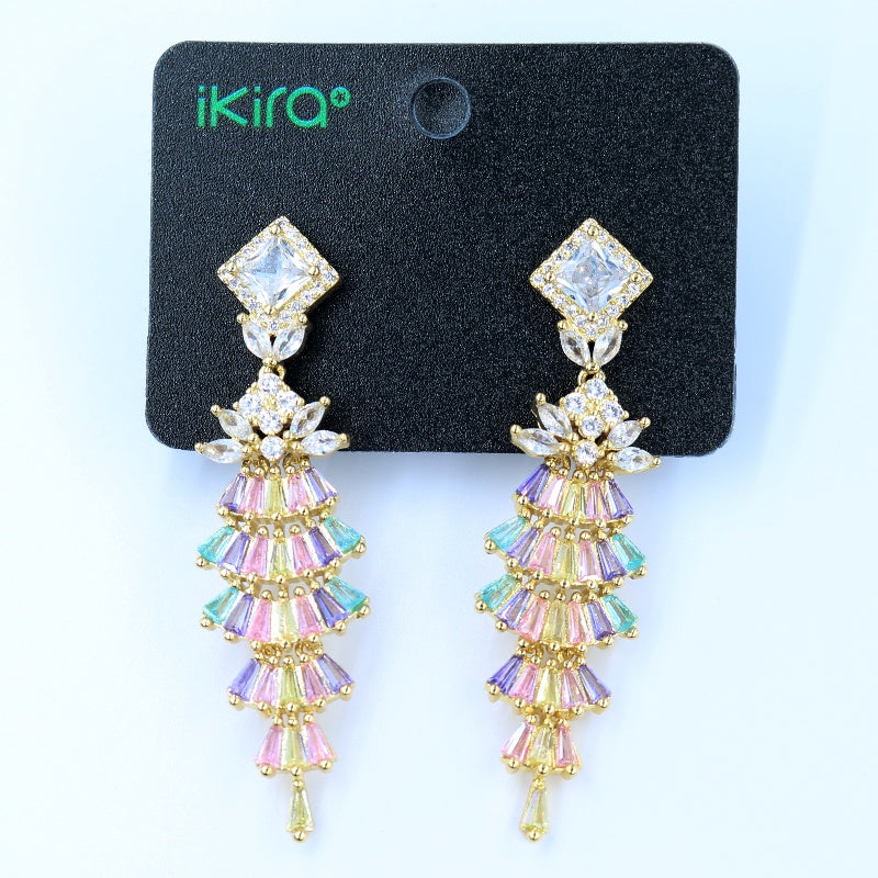 Aurora Petal Cascade Earrings