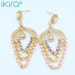 Starry Rainbow Drop Earrings