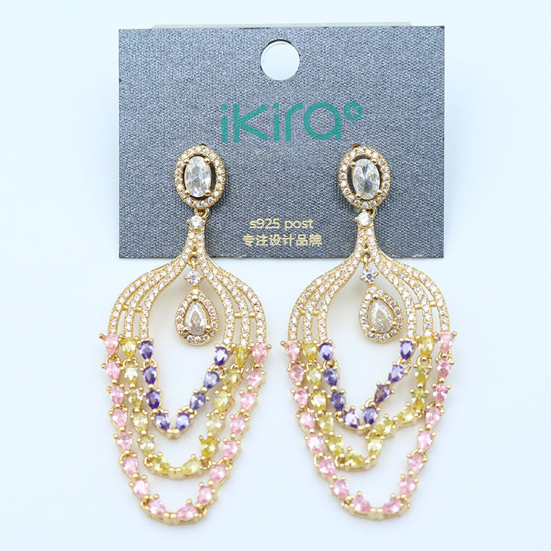 Starry Rainbow Drop Earrings