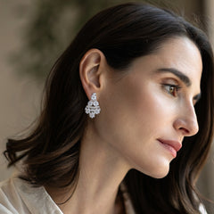Crystal Bloom Chandelier Earrings
