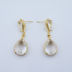 Glam Gemstone Drop Earrings